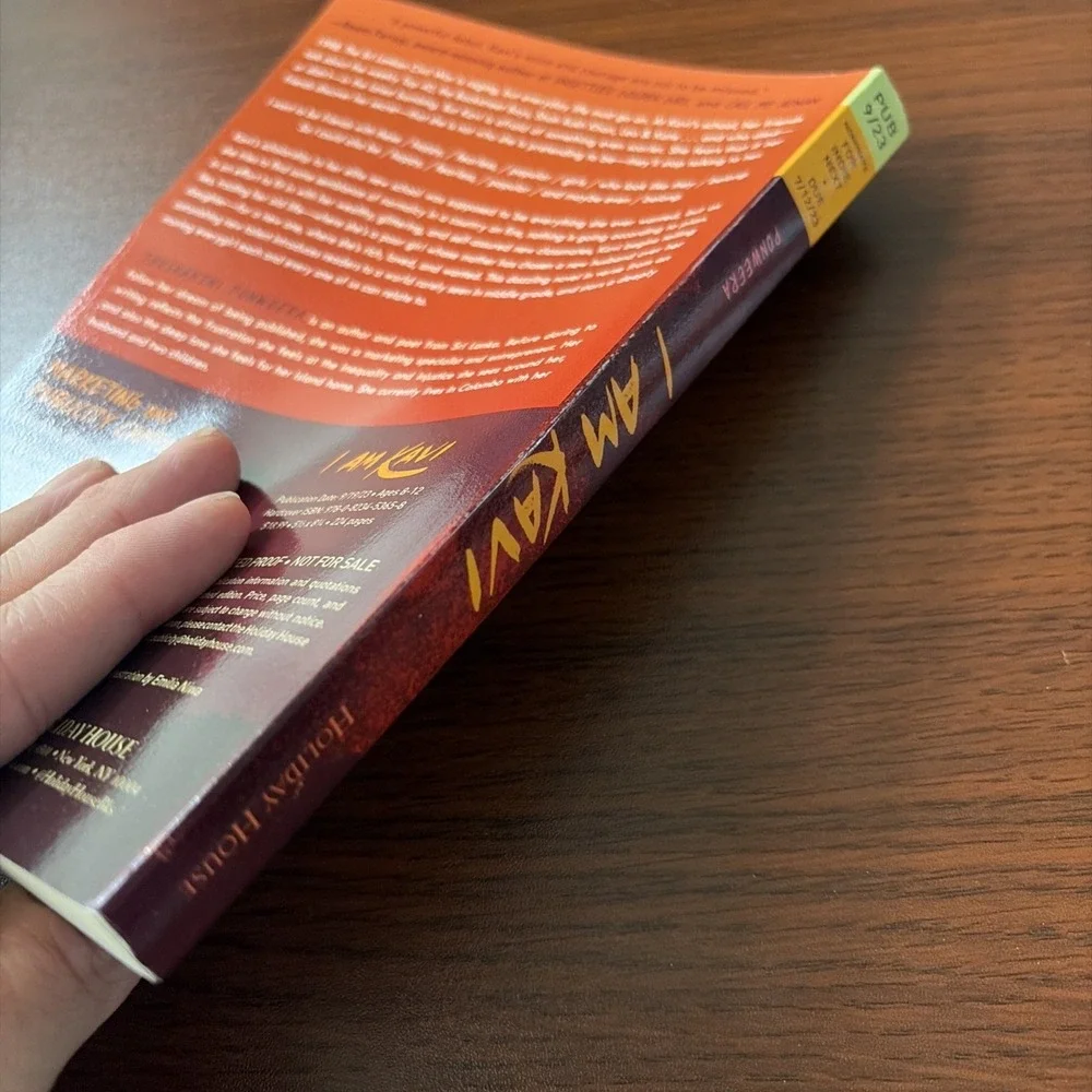 I Am Kavi by Thushanthi Ponweera Book Uncorrected Proof Advance Readers Copy